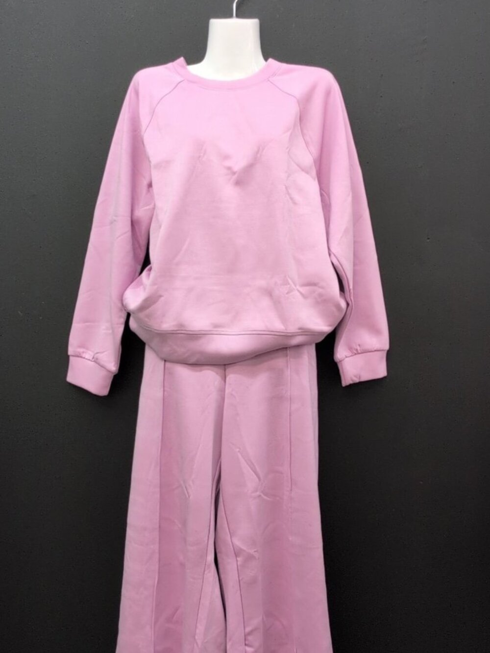 Victoria Secret VSX Winter Featherweight Knit Lounge 2 Piece Set Large Pink
